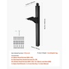 image:imageVEVOR Mailbox Post 43 x 4 x 4 Inches Steel InGround Mounting Mail Box Stand with Powder Coating Surface Heavy Duty Metal Post Sleeve Kit for Outside Curbside Residential Use Easy Install BronzeBlackSingle Arm