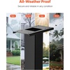 image:imageVEVOR Mailbox Post 43 x 4 x 4 Inches Steel InGround Mounting Mail Box Stand with Powder Coating Surface Heavy Duty Metal Post Sleeve Kit for Outside Curbside Residential Use Easy Install BronzeBlackPlate Bracket