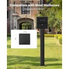 image:imageVEVOR Mailbox Post 43 x 4 x 4 Inches Steel InGround Mounting Mail Box Stand with Powder Coating Surface Heavy Duty Metal Post Sleeve Kit for Outside Curbside Residential Use Easy Install BronzeBlack