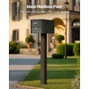 image:imageVEVOR Mailbox Post 43 x 4 x 4 Inches Steel InGround Mounting Mail Box Stand with Powder Coating Surface Heavy Duty Metal Post Sleeve Kit for Outside Curbside Residential Use Easy Install BronzeBronze