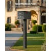 image:imageVEVOR Mailbox Post 43 x 4 x 4 Inches Steel InGround Mounting Mail Box Stand with Powder Coating Surface Heavy Duty Metal Post Sleeve Kit for Outside Curbside Residential Use Easy Install BronzeBlack
