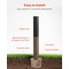 image:imageVEVOR Mailbox Post 43 x 4 x 4 Inches Steel InGround Mounting Mail Box Stand with Powder Coating Surface Heavy Duty Metal Post Sleeve Kit for Outside Curbside Residential Use Easy Install BronzeBlack
