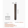 image:imageVEVOR Mailbox Post 43 x 4 x 4 Inches Steel InGround Mounting Mail Box Stand with Powder Coating Surface Heavy Duty Metal Post Sleeve Kit for Outside Curbside Residential Use Easy Install BronzeBronze