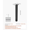 image:imageVEVOR Mailbox Post 43 x 4 x 4 Inches Steel InGround Mounting Mail Box Stand with Powder Coating Surface Heavy Duty Metal Post Sleeve Kit for Outside Curbside Residential Use Easy Install BronzeBlackPlate Bracket