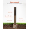 image:imageVEVOR Mailbox Post 43 x 4 x 4 Inches Steel InGround Mounting Mail Box Stand with Powder Coating Surface Heavy Duty Metal Post Sleeve Kit for Outside Curbside Residential Use Easy Install BronzeBronze