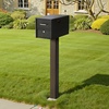 image:imageVEVOR Mailbox Post 43 x 4 x 4 Inches Steel InGround Mounting Mail Box Stand with Powder Coating Surface Heavy Duty Metal Post Sleeve Kit for Outside Curbside Residential Use Easy Install BronzeBronze