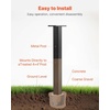 image:imageVEVOR Mailbox Post 43 x 4 x 4 Inches Steel InGround Mounting Mail Box Stand with Powder Coating Surface Heavy Duty Metal Post Sleeve Kit for Outside Curbside Residential Use Easy Install BronzeBlackPlate Bracket