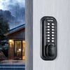 image:imageVEVOR Mechanical Keyless Entry Door Lock 14 Key Door Lock Mechanical Keypad with Adjustable Thumb Knob SingleSide Zinc Alloy Waterproof Keyless Gate Lock for Home OfficeBlack