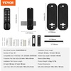 image:imageVEVOR Mechanical Keyless Entry Door Lock 14 Key Door Lock Mechanical Keypad with Adjustable Thumb Knob SingleSide Zinc Alloy Waterproof Keyless Gate Lock for Home OfficeBlack
