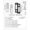 image:imageVEVOR Mechanical Keyless Entry Door Lock 14 Keys Mechanical Keypad with Handle DoubleSided Stainless Steel Waterproof Keyless Gate Lock for Home Office Fence GaragePearl Chrome