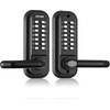 image:imageVEVOR Mechanical Keyless Entry Door Lock 14 Keys Mechanical Keypad with Handle DoubleSided Stainless Steel Waterproof Keyless Gate Lock for Home Office Fence GarageBlack