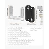 image:imageVEVOR Mechanical Keyless Entry Door Lock 14 Keys Mechanical Keypad with Handle DoubleSided Stainless Steel Waterproof Keyless Gate Lock for Home Office Fence GaragePearl Chrome