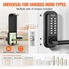 image:imageVEVOR Mechanical Keyless Entry Door Lock 14 Keys Mechanical Keypad with Handle DoubleSided Stainless Steel Waterproof Keyless Gate Lock for Home Office Fence GarageBlack
