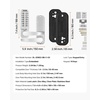 image:imageVEVOR Mechanical Keyless Entry Door Lock 14 Keys Mechanical Keypad with Handle DoubleSided Stainless Steel Waterproof Keyless Gate Lock for Home Office Fence GaragePearl Chrome