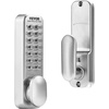 image:imageVEVOR Mechanical Keyless Entry Door Lock 14 Keys Mechanical Keypad with Handle DoubleSided Stainless Steel Waterproof Keyless Gate Lock for Home Office Fence GaragePearl Chrome