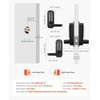 image:imageVEVOR Mechanical Keyless Entry Door Lock 20 Code Upgrade 47 Digits Code SingleSided Push Button Combination Mechanical Keypad Door Knob Auto Locking for Garden Gates Indoor or Outdoor SilverBlack