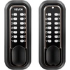 image:imageVEVOR Mechanical Keyless Entry Door Lock 20 Code Upgrade 47 Digits Code SingleSided Push Button Combination Mechanical Keypad Door Knob Auto Locking for Garden Gates Indoor or Outdoor SilverBlack