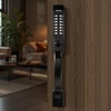 image:imageVEVOR Mechanical Keyless Entry Door Lock 20 Code Upgrade 47 Digits Code SingleSided Push Button Combination Mechanical Keypad Door Knob Auto Locking for Garden Gates Indoor or Outdoor SilverBlack