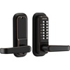 image:imageVEVOR Mechanical Keyless Entry Door Lock 20 Code Upgrade 47 Digits Code SingleSided Push Button Combination Mechanical Keypad Door Knob Auto Locking for Garden Gates Indoor or Outdoor SilverBlack