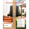 image:imageVEVOR Mechanical Keyless Entry Door Lock 20 Code Upgrade 47 Digits Code SingleSided Push Button Combination Mechanical Keypad Door Knob Auto Locking for Garden Gates Indoor or Outdoor SilverBlack