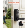 image:imageVEVOR Mechanical Keyless Entry Door Lock 20 Code Upgrade 47 Digits Code SingleSided Push Button Combination Mechanical Keypad Door Knob Auto Locking for Garden Gates Indoor or Outdoor SilverBlack