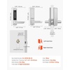 image:imageVEVOR Mechanical Keyless Entry Door Lock 20 Code Upgrade 47 Digits Code SingleSided Push Button Combination Mechanical Keypad Door Knob Auto Locking for Garden Gates Indoor or Outdoor SilverPearl Chrome