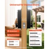 image:imageVEVOR Mechanical Keyless Entry Door Lock 20 Code Upgrade 47 Digits Code SingleSided Push Button Combination Mechanical Keypad Door Knob Auto Locking for Garden Gates Indoor or Outdoor SilverBlack