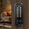 image:imageVEVOR Mechanical Keyless Entry Door Lock 20 Code Upgrade 47 Digits Code SingleSided Push Button Combination Mechanical Keypad Door Knob Auto Locking for Garden Gates Indoor or Outdoor SilverBlack