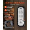 image:imageVEVOR Mechanical Keyless Entry Door Lock 20 Code Upgrade 47 Digits Code SingleSided Push Button Combination Mechanical Keypad Door Knob Auto Locking for Garden Gates Indoor or Outdoor SilverPearl Chrome