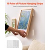 image:imageVEVOR Picture Hanging Strips 16 Pairs XLarge Picture Hangers with Removable Adhesive Hook amp Loop Strips Wall Hanging Strips for Damage Free Picture Hanger Mounting of Photos Frames Wall Decor16 Pairs