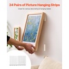 image:imageVEVOR Picture Hanging Strips 16 Pairs XLarge Picture Hangers with Removable Adhesive Hook amp Loop Strips Wall Hanging Strips for Damage Free Picture Hanger Mounting of Photos Frames Wall Decor34 Pairs