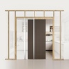 image:imageVEVOR Pocket Door Frame Kit for 2436 in Wide 80 in High Door Pocket Door Kit with TwoWay Soft Close Mechanism Slide Smoothly Quietly Easy to Install Premium Galvanized Steel for Living Room36x84