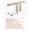 image:imageVEVOR Pocket Door Frame Kit for 4872 in Wide 80 in High Door Pocket Door Kit with TwoWay Soft Close Mechanism Slide Smoothly Quietly Easy to Install Wood and Galvanized Steel for Living Room30x80