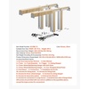 image:imageVEVOR Pocket Door Frame Kit for 4872 in Wide 80 in High Door Pocket Door Kit with TwoWay Soft Close Mechanism Slide Smoothly Quietly Easy to Install Wood and Galvanized Steel for Living Room72x80
