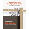 image:imageVEVOR Pocket Door Frame Kit for 4872 in Wide 80 in High Door Pocket Door Kit with TwoWay Soft Close Mechanism Slide Smoothly Quietly Easy to Install Wood and Galvanized Steel for Living Room72x80