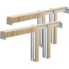 image:imageVEVOR Pocket Door Frame Kit for 4872 in Wide 80 in High Door Pocket Door Kit with TwoWay Soft Close Mechanism Slide Smoothly Quietly Easy to Install Wood and Galvanized Steel for Living Room72x80