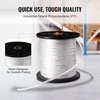 image:imageVEVOR Polyester Pull Tape 12 x 1053 Mule Tape Flat Rope 1250 lbf Tensile Capacity Printed Webbing Cable Pulling Tape for Packaging Gardening Commercial Electrical Conduit Work White12 x 1053