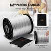 image:imageVEVOR Polyester Pull Tape 12 x 5249 Mule Tape Flat Rope 1250 lbf Tensile Capacity Printed Webbing Cable Pulling Tape for Packaging Gardening Commercial Electrical Conduit Work White5249 x 12