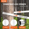 image:imageVEVOR Polyester Pull Tape 12 x 5249 Mule Tape Flat Rope 1250 lbf Tensile Capacity Printed Webbing Cable Pulling Tape for Packaging Gardening Commercial Electrical Conduit Work White5249 x 12