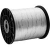 image:imageVEVOR Polyester Pull Tape 12 x 5249 Mule Tape Flat Rope 1250 lbf Tensile Capacity Printed Webbing Cable Pulling Tape for Packaging Gardening Commercial Electrical Conduit Work White5249 x 12