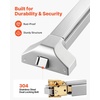 image:imageVEVOR Push Bar Panic Exit Device 31 Stainless Steel Commercial Panic Bar for Exit Doors Emergency Exit Door Hardware with Dual Locking Bolt and Sticker for 3146 Wood or Metal Door Silver319 x 602 x 26
