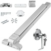 image:imageVEVOR Push Bar Panic Exit Device 31 Stainless Steel Commercial Panic Bar for Exit Doors Emergency Exit Door Hardware with Dual Locking Bolt and Sticker for 3146 Wood or Metal Door Silver275 x 61 x 26