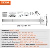 image:imageVEVOR Push Bar Panic Exit Device 31 Stainless Steel Commercial Panic Bar for Exit Doors Emergency Exit Door Hardware with Dual Locking Bolt and Sticker for 3146 Wood or Metal Door Silver319 x 6 x 26