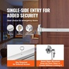 image:imageVEVOR Push Bar Panic Exit Device 31 Stainless Steel Commercial Panic Bar for Exit Doors Emergency Exit Door Hardware with Dual Locking Bolt and Sticker for 3146 Wood or Metal Door Silver275 x 61 x 26