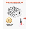 image:imageVEVOR Rare Earth Magnets 100 Pcs Strong Round Small Neodymium Magnets Disc with Transparent Storage Box for Whiteboard Refrigerator Cabinet Dry Erase Board Home Kitchen Office School