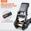 image:imageVEVOR Ratchet Tie Down Straps 4PK 2200 lb Break Strength 1 x 15 Heavy Duty Ratchet Tie Down Strap Set with Padded Handles Coated S Hook Soft Loop for Moving Appliances Motorcycle ATV Truck