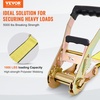 image:imageVEVOR Ratchet Tie Down Straps 4Pack 10000 lb Break Strength Heavy Duty Double J Hooks 2 x 27 with Padded Handles  Ideal for Moving Securing Cargo Appliances Lawn Equipment and More2 x 15
