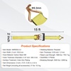 image:imageVEVOR Ratchet Tie Down Straps 4Pack 10000 lb Break Strength Heavy Duty Double J Hooks 2 x 27 with Padded Handles  Ideal for Moving Securing Cargo Appliances Lawn Equipment and More2 x 15
