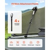 image:imageVEVOR Retractable Ratchet Straps 1 in x 6 ft Tie Down Straps with S Hooks 1200 lbs Break Strength 4 Soft Loops Tie Down Ratcheting for Moving Trailers Motorcycles Kayaks Car Roof 4 Pack1 x 6