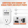 image:imageVEVOR SSSW01 Sump Pump IndoorOutdoor High Water Septic Tank HILO Dual 85dB Loud Alarm and 164ft Extended Sensor Cable for Sewage Pits Submersible Utility White